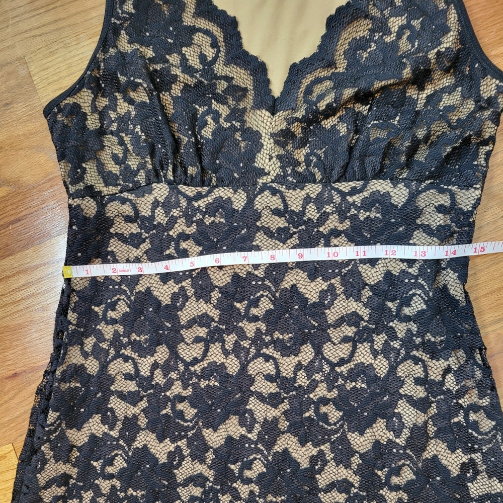 Karen Kane Black Lace Sleeveless V-neck Dress Size M - Picture 14 of 16
